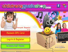 Tablet Screenshot of childrensmusicshop.com